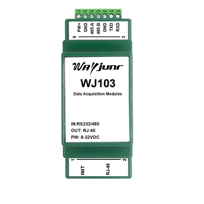 Modbus RTU轉Modbus TCP模塊，RS232/485轉Modbus TCP網(wǎng)絡模塊，WJ103