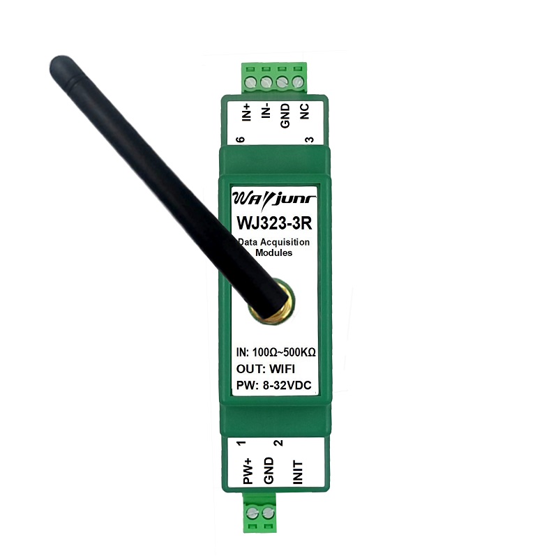 電阻電位器電子尺轉(zhuǎn)網(wǎng)絡(luò)Modbus TCP和MQTT，WiFi采集模塊 WJ323